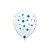 Balão de Festa Látex Liso Decorado - Branco com Pontos Coloridos - 11" 28cm - 50 unidades - Qualatex Outlet - Rizzo - Imagem 2