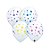 Balão de Festa Látex Liso Decorado - Branco com Pontos Coloridos - 11" 28cm - 50 unidades - Qualatex Outlet - Rizzo - Imagem 1