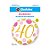 Balão de Festa Microfoil 18" 46cm - Redondo Número 40 com Pontos Rosa/Ouro  - 1 unidade - Qualatex Outlet - Rizzo - Imagem 2