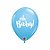 Balão de Festa Látex Liso Decorado - Oh Baby! Azul Claro - 11" 28cm - 6 unidades - Qualatex Outlet - Rizzo - Imagem 1