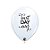 Balão de Festa Látex Liso Decorado - Best Day Ever Branco - 11" 28cm - 50 unidades - Qualatex Outlet - Rizzo - Imagem 1