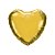 Balão de Festa Microfoil 36" 91cm - Coração Ouro Metalizado - 1 unidade - Qualatex Outlet - Rizzo - Imagem 1