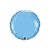 Balão de Festa Microfoil 18" 46cm - Redondo Azul Claro Metalizado - 1 unidade - Qualatex Outlet - Rizzo - Imagem 1
