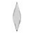 Balão de Festa Microfoil 27" 68cm - Taper Silver Plain - 1 unidade - Qualatex Outlet - Rizzo - Imagem 1