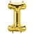 Balão de Festa Microfoil 16" 40cm - Letra I Ouro - 1 unidade - Qualatex Outlet - Rizzo - Imagem 1