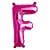 Balão de Festa Microfoil 34" 86cm - Letra F Magenta - 1 unidade - Qualatex Outlet - Rizzo - Imagem 1