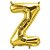 Balão de Festa Microfoil 34" 86cm - Letra Z Ouro - 1 unidade - Qualatex Outlet - Rizzo - Imagem 1
