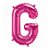 Balão de Festa Microfoil 34" 86cm - Letra G Magenta - 1 unidade - Qualatex Outlet - Rizzo - Imagem 1