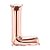 Balão de Festa Microfoil 34" 86cm - Letra L Rose Gold - 1 unidade - Qualatex Outlet - Rizzo - Imagem 1