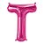 Balão de Festa Microfoil 34" 86cm - Letra T Magenta - 1 unidade - Qualatex Outlet - Rizzo - Imagem 1