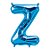 Balão de Festa Microfoil 34" 86cm - Letra Z Azul - 1 unidade - Qualatex Outlet - Rizzo - Imagem 1