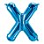 Balão de Festa Microfoil 34" 86cm - Letra X Azul - 1 unidade - Qualatex Outlet - Rizzo - Imagem 1