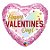 Microfoil 18" 45cm - Coração Happy Valentine's Day Confetti - 1 unidade - Qualatex Outlet - Rizzo - Imagem 1