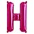 Balão de Festa Microfoil 16" 40cm - Letra H Magenta - 1 unidade - Qualatex Outlet - Rizzo - Imagem 1