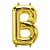 Balão de Festa Microfoil 34" 86cm - Letra B Ouro - 1 unidade - Qualatex Outlet - Rizzo - Imagem 1