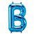 Balão de Festa Microfoil 34" 86cm - Letra B Azul - 1 unidade - Qualatex Outlet - Rizzo - Imagem 1