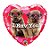 Balão de Festa Microfoil 9" 22cm - Coração I Ruv You Filhotes - 1 unidade - Qualatex Outlet - Rizzo - Imagem 1