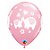Balão de Festa Látex Liso Decorado - Elefante It's a Girl Rosa - 11" 27cm - 50 unidades - Qualatex Outlet - Rizzo - Imagem 1
