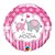 Balão de Festa Microfoil 18" 45cm - Redondo É uma Menina Elefante Rosa - 1 unidade - Qualatex Outlet - Rizzo - Imagem 1