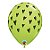 Balão de Festa Látex Liso Decorado - Corações Verde Limão - 11" 27cm - 50 unidades - Qualatex Outlet - Rizzo - Imagem 1