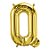 Balão de Festa Microfoil 16" 40cm - Letra Q Ouro - 1 unidade - Qualatex Outlet - Rizzo - Imagem 1