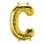 Balão de Festa Microfoil 16" 40cm - Letra C Ouro - 1 unidade - Qualatex Outlet - Rizzo - Imagem 1