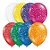 Balão de Festa Látex Liso Decorado - Estrelas Sortido - 11" 27cm - 50 unidades - Qualatex Outlet - Rizzo - Imagem 1
