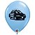Balão de Festa Látex Liso Decorado - Departamento de Policia Azul - 11" 27cm - 50 unidades - Qualatex Outlet - Rizzo - Imagem 1