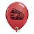Balão de Festa Látex Liso Decorado - Corpo de Bombeiro Vermelho - 11" 27cm - 50 unidades - Qualatex Outlet - Rizzo - Imagem 1