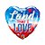 Balão de Festa Microfoil 18" 45cm - Coração Land That I Love - 1 unidade - Qualatex Outlet - Rizzo - Imagem 1