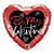Balão de Festa Microfoil 18" 45cm - Coração Be My Valentine - 1 unidade - Qualatex Outlet - Rizzo - Imagem 1
