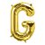 Balão de Festa Microfoil 34" 86cm - Letra G Ouro - 1 unidade - Qualatex Outlet - Rizzo - Imagem 1