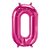 Balão de Festa Microfoil 34" 86cm - Letra O Magenta - 1 unidade - Qualatex Outlet - Rizzo - Imagem 1