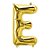 Balão de Festa Microfoil 34" 86cm - Letra E Ouro - 1 unidade - Qualatex Outlet - Rizzo - Imagem 1