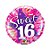 Balão de Festa Microfoil 18" 45cm - Sweet 16 - 1 unidade - Qualatex Outlet - Rizzo - Imagem 1