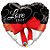 Balão de Festa Microfoil 36" 91cm - Coração Love You Fita Vermelho - 1 unidade - Qualatex Outlet - Rizzo - Imagem 1