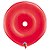 Balão de Festa Látex Donut - Vermelho - 16" 40cm  - 25 unidades - Qualatex Outlet - Rizzo - Imagem 1