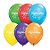 Balão de Festa Látex Liso Decorado - Congratulations Serpentinas - 11" 27cm - 50 unidades - Qualatex Outlet - Rizzo - Imagem 1