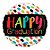 Balão de Festa Microfoil 18" 45cm - Redondo Happy Graduation! Cores - 1 unidade - Qualatex Outlet - Rizzo - Imagem 1