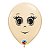 Balão de Festa Látex Liso Decorado - Rosto Feminino - 16" 40cm - 50 unidades - Qualatex Outlet - Rizzo - Imagem 1