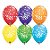 Balão de Festa Látex Liso Decorado - Pontos de Confetes Sortido - 11" 27cm - 50 unidades - Qualatex Outlet - Rizzo - Imagem 1