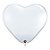 Balão de Festa Látex Liso - Coração Transparente - 3' 90cm - 2 unidades - Qualatex Outlet - Rizzo - Imagem 1
