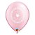 Balão de Festa Látex Liso Decorado - For Your Baptism Rosa - 11" 27cm - 50 unidades - Qualatex Outlet - Rizzo - Imagem 1