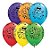 Balão de Festa Látex Liso Decorado - Carinhas Sorridentes Sortidos - 11" 27cm - 50 unidades - Qualatex Outlet - Rizzo - Imagem 1