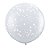 Balão de Festa Látex Liso Decorado - Estrelas Diamante Transparente - 3' 90cm - 2 unidades - Qualatex Outlet - Rizzo - Imagem 1