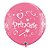Balão de Festa Látex Liso Decorado - Princess! Rosa Mexicano - 3' 90cm - 2 unidades - Qualatex Outlet - Rizzo - Imagem 1
