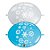 Balão de Festa Látex Liso Q-Link - Flocos de Neve Sortidos - 12" 30cm - 50 unidades - Qualatex Outlet - Rizzo - Imagem 1