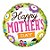 Balão de Festa Microfoil 18" 45cm - Redondo Happy Mother's Day! Primavera - 1 unidade - Qualatex Outlet - Rizzo - Imagem 1