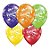Balão de Festa Látex Liso Decorado - Fiesta! Sortido - 11" 27cm - 50 unidades - Qualatex Outlet - Rizzo - Imagem 1