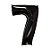 Balão de Festa Microfoil 34" 86cm - Número 7 Preto Onix - 1 unidade - Qualatex Outlet - Rizzo - Imagem 1